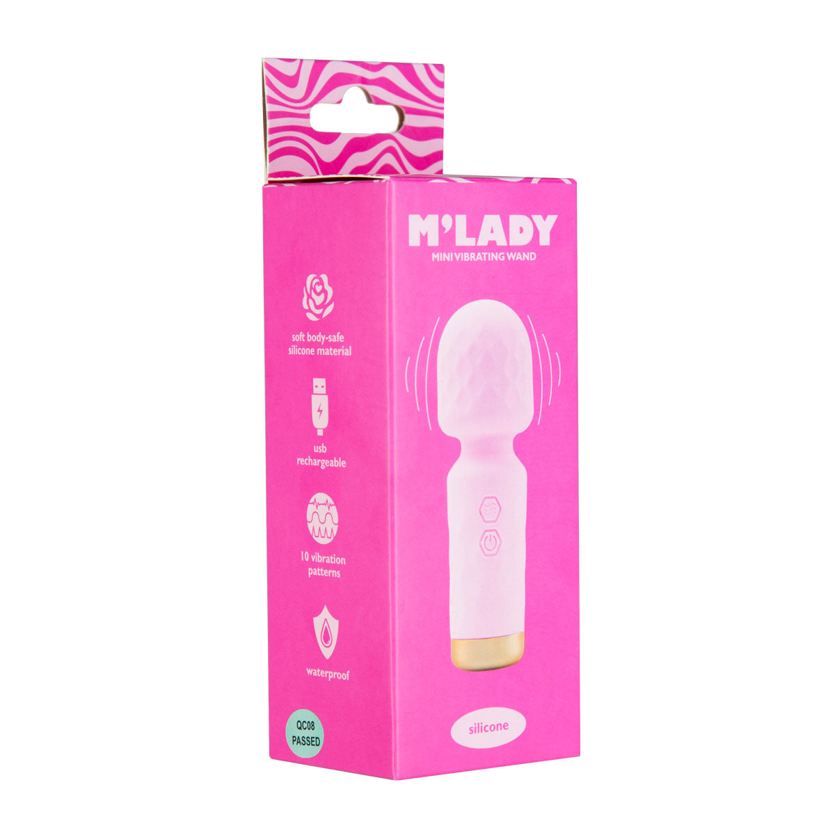 M’Lady – Mini Vibrating Wand – Pink