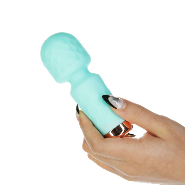 M'Lady  Mini Vibrating Wand  Teal - BMS Enterprises
