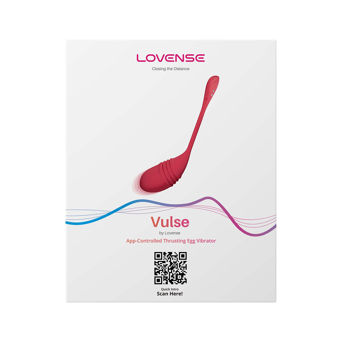 Lovense Vulse Thrusting Vibrating Egg - Red