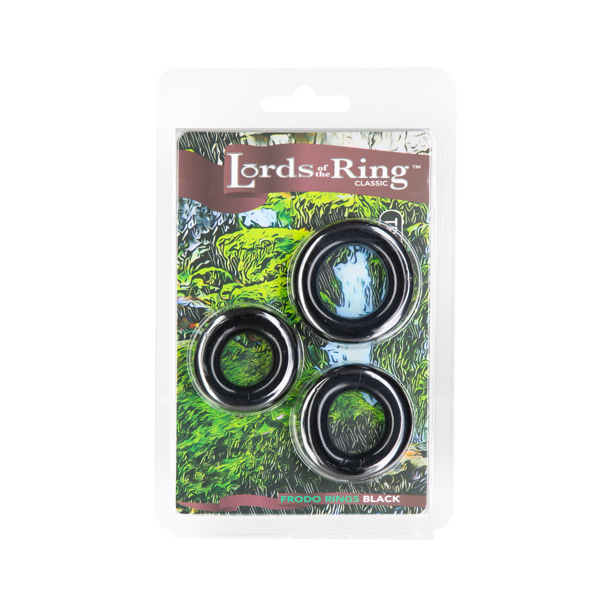 Lords of the Ring Collection - Frodo Rings Black - 3 Pack