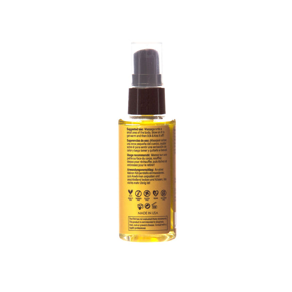 SENSUVA Sizzle Lips Edible Warming Gel - Flavored Massage Oil & Lubricant For Foreplay