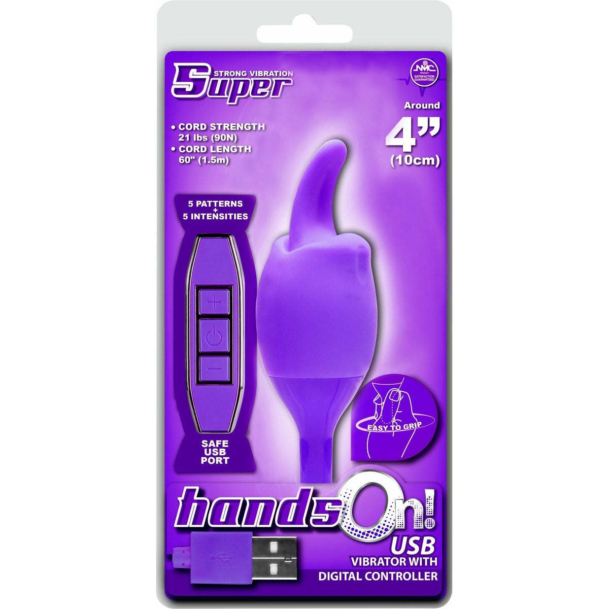 NMC Hands On - Flicking Tongue Vibrator - Rechargeable - Purple