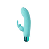 PowerBullet - Alice’s Bunny – Rechargeable Bullet with Removable Rabbit Sleeve – Teal