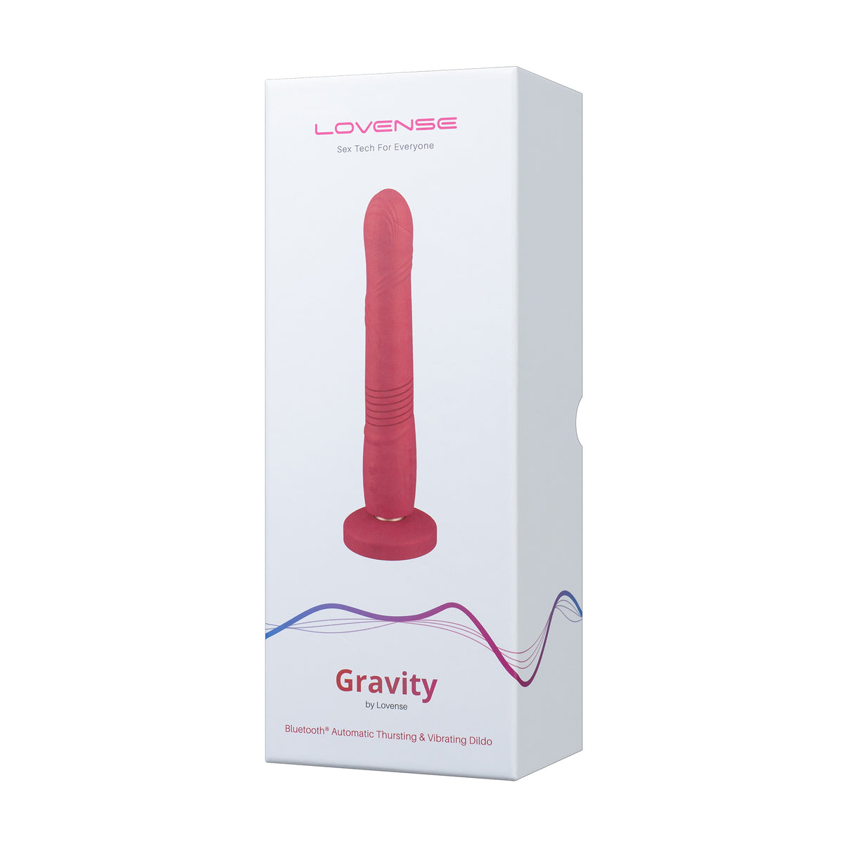 Lovense - Gravity - Bluetooth® Automatic Thrusting &amp; Vibrating Dildo – Red