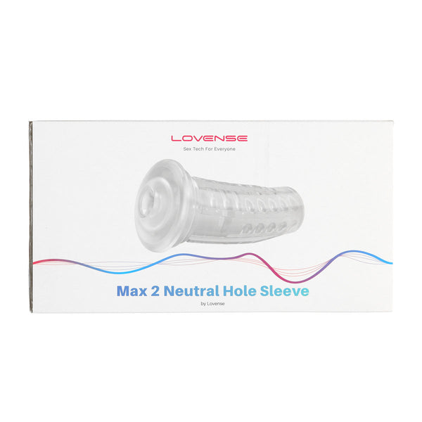 Lovense Max 2 - Neutral Hole Sleeve - Clear | BMS Enterprises Lovense Max 2 - Neutral Hole Sleeve - Clear | BMS Enterprises