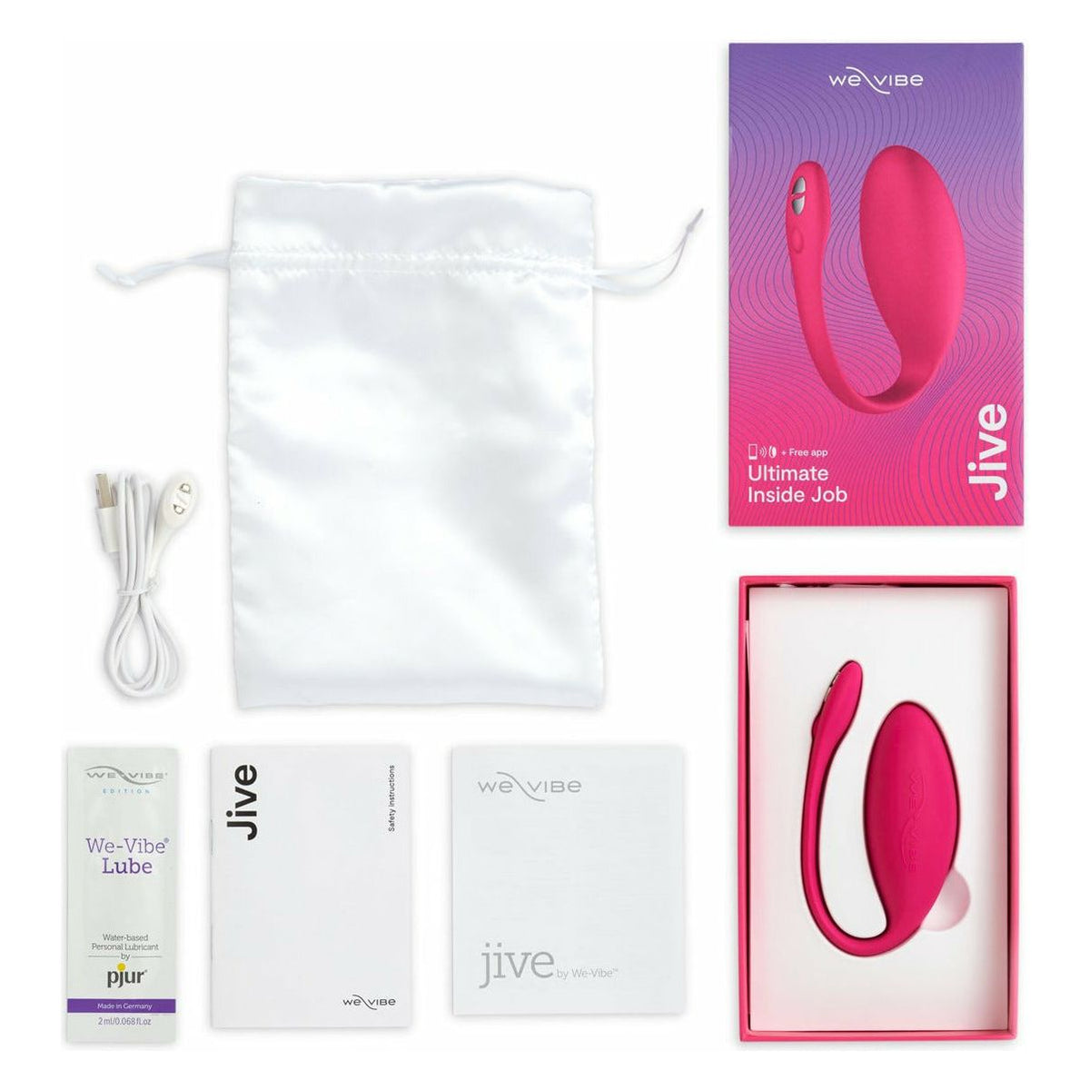 We-Vibe Jive Ultimate Inside Job Vibrator - Electric Pink