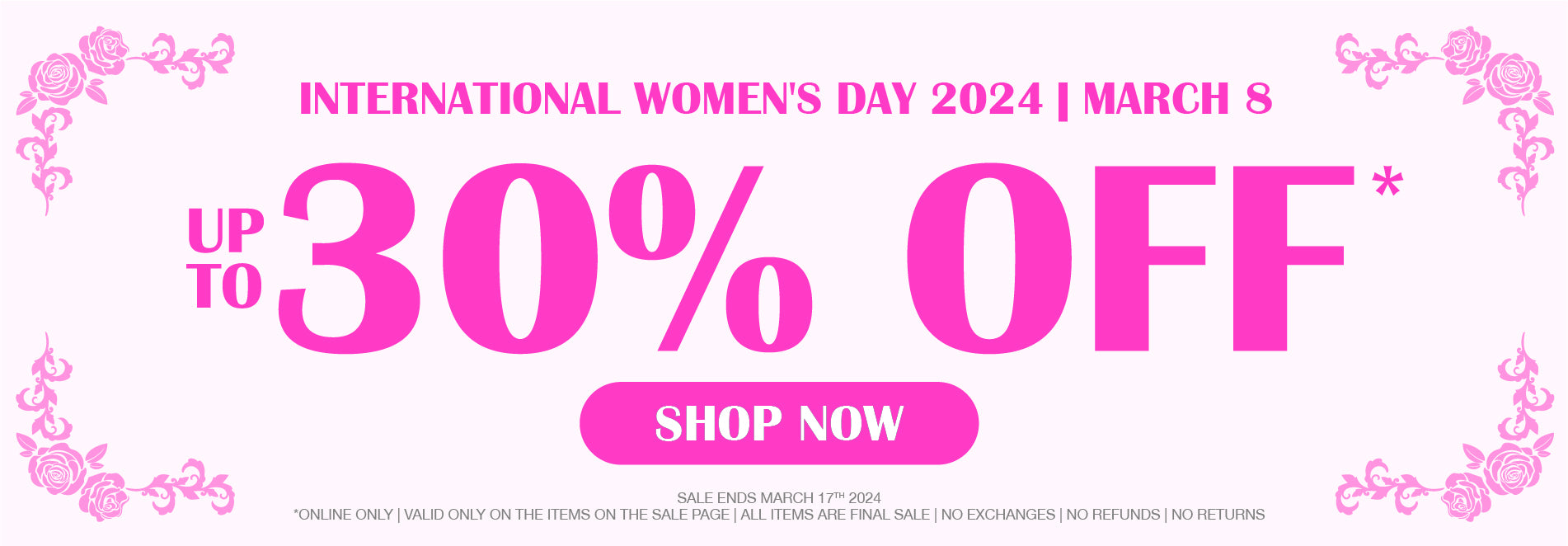 Celebrate Women's Day Sale