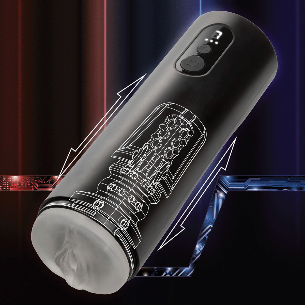 CaleXOtics Bionic Vibro-Stroker with Oscillation &amp; Suction