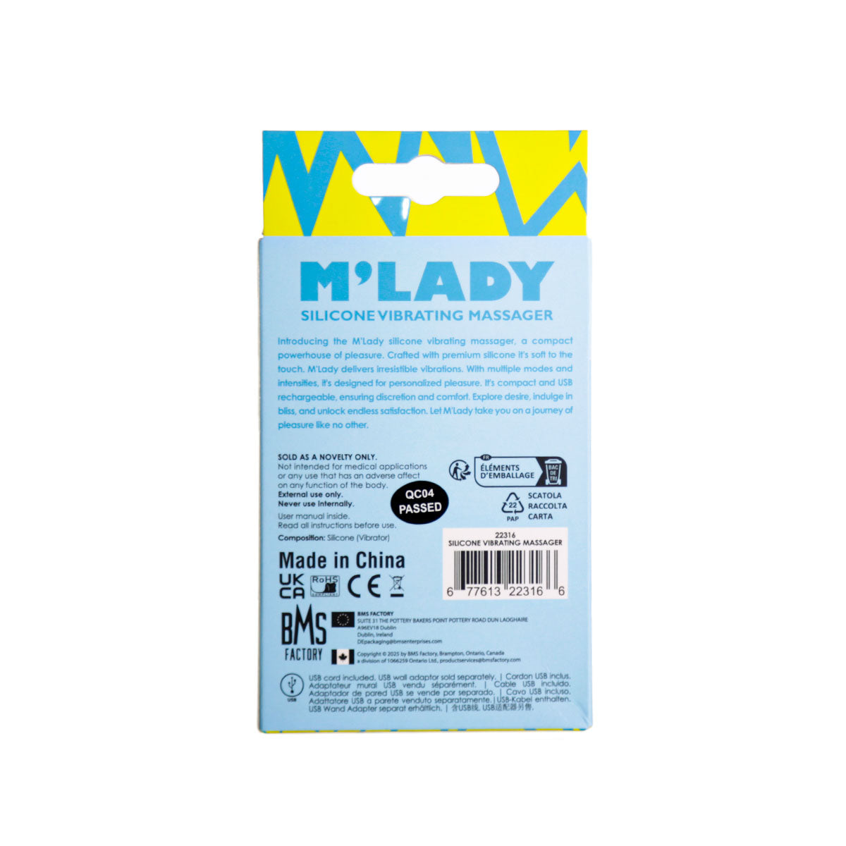 M’Lady Silicone Vibrating Massager