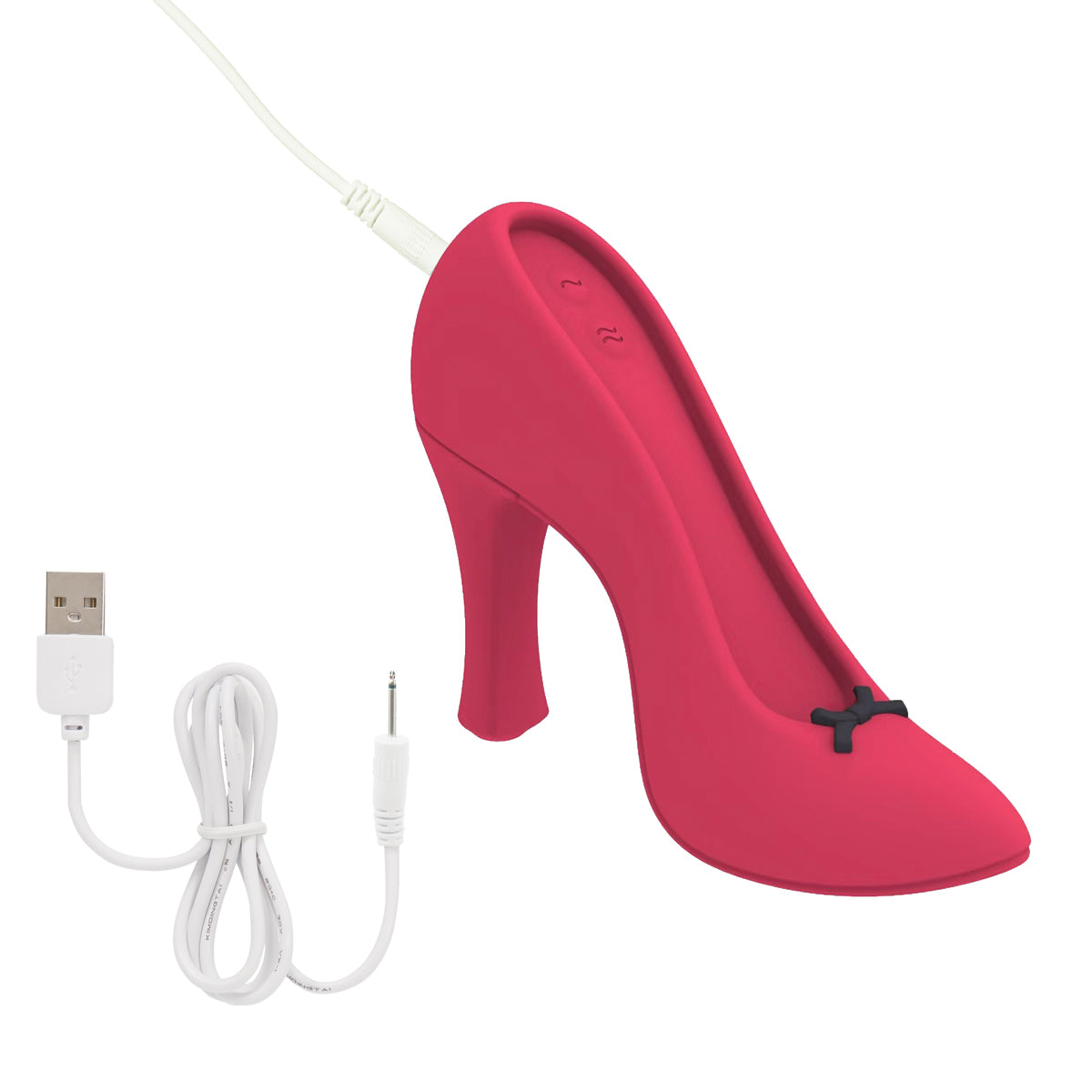 BMS Factory – Power Pump – Silicone Dual Motor Vibrator – Red