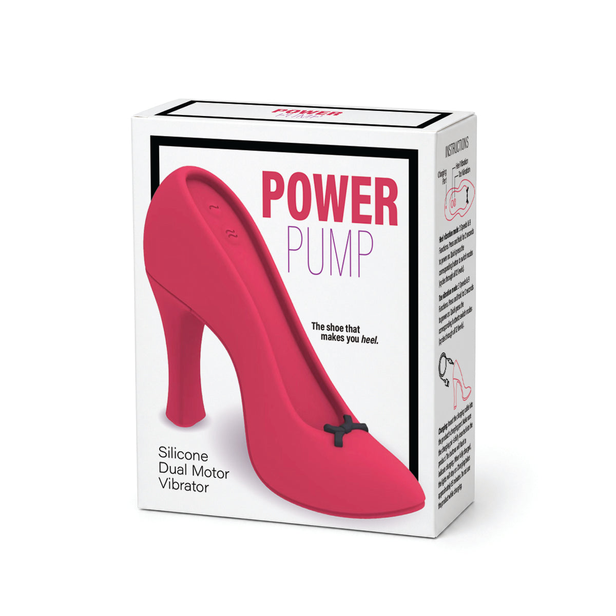 BMS Factory – Power Pump – Silicone Dual Motor Vibrator – Red