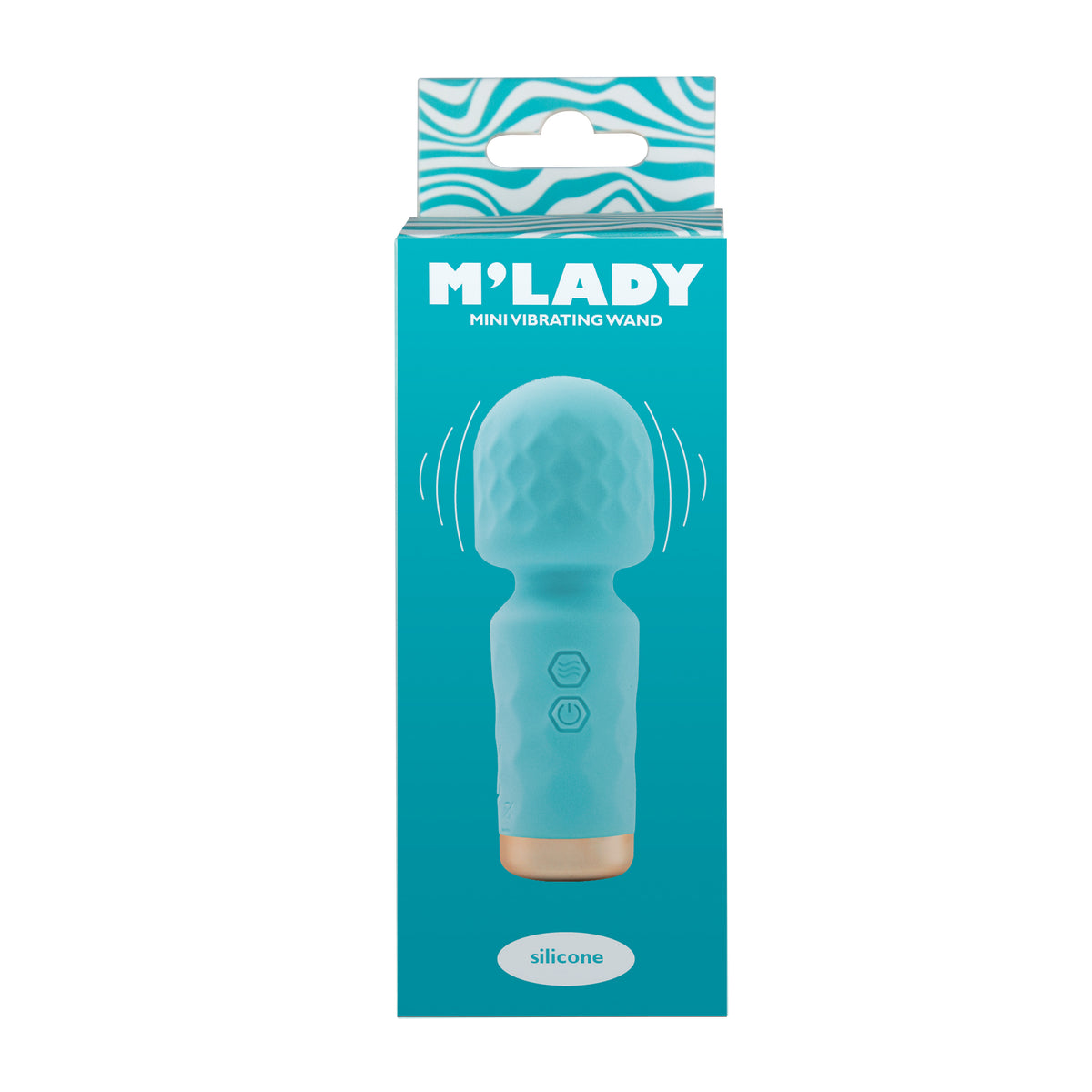 M’Lady – Mini Vibrating Wand – Teal