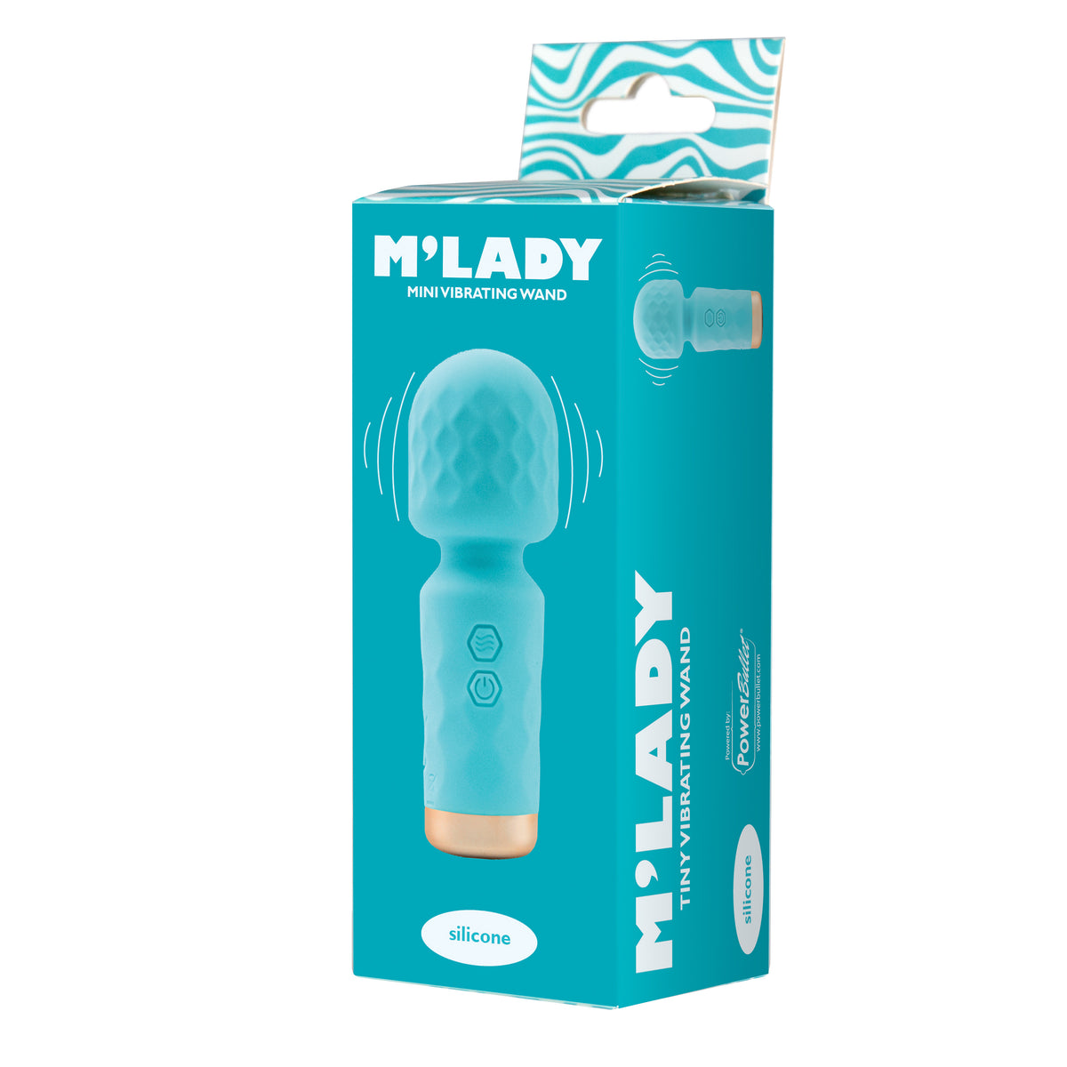 M’Lady – Mini Vibrating Wand – Teal