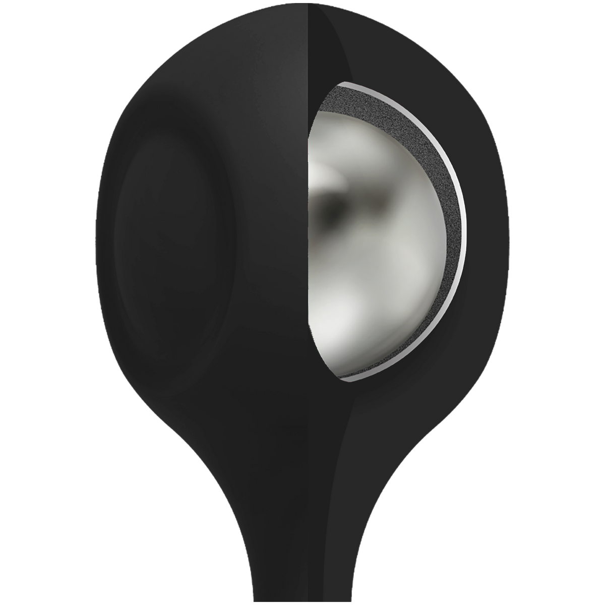 Kink By Doc Johnson - Anal Essentials Weighted Silicone Anal Balls - Black