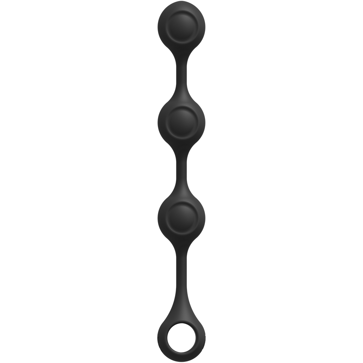 Kink By Doc Johnson - Anal Essentials Weighted Silicone Anal Balls - Black