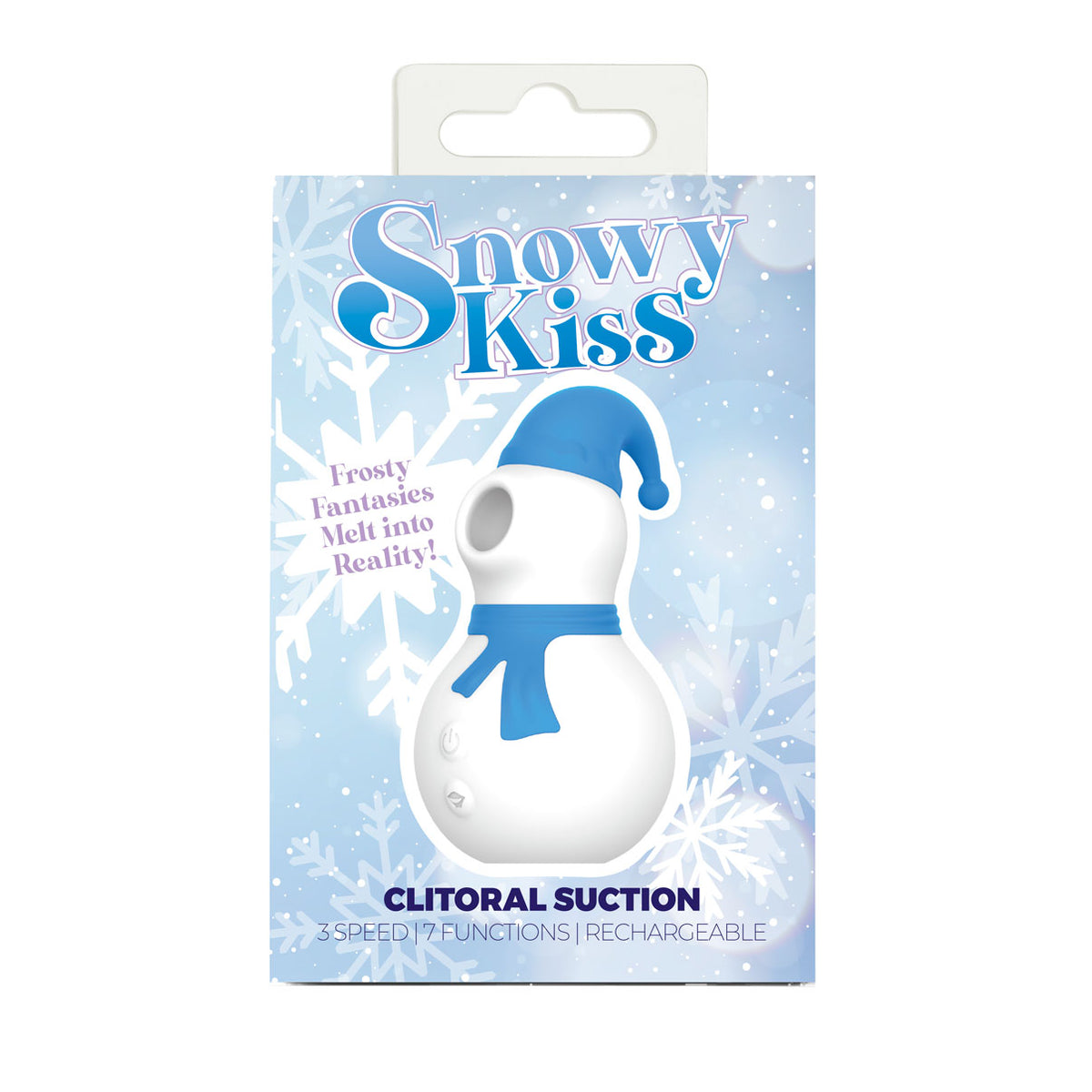 BMS Enterprises Snowy Kiss Clitoral Stimulator Snowman (Blue & W BMS Enterprises Snowy Kiss Clitoral Stimulator Snowman (Blue & W
