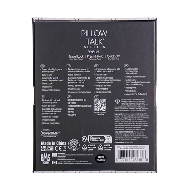 Pillow Talk® Secrets - Sensual – Luxurious Dual Thrusting Wand - Purple