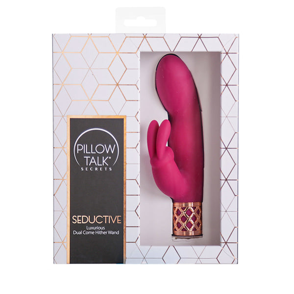 Pillow Talk® Secrets - Seductive – Luxurious Dual Come Hither Wand - Fuchsia