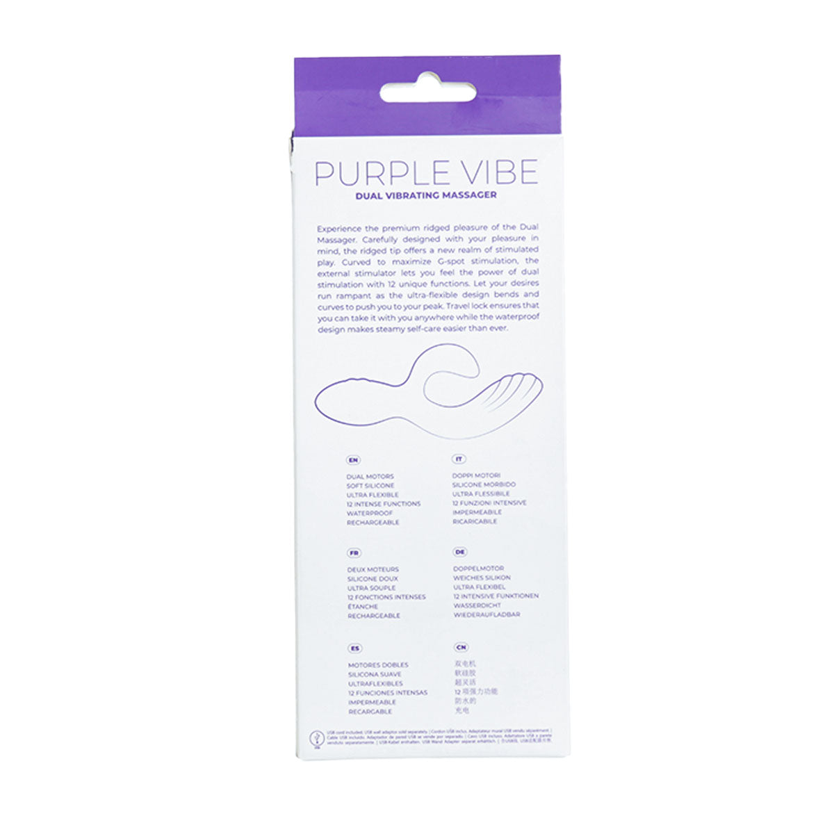 Purple Vibe Dual Vibrating Massager