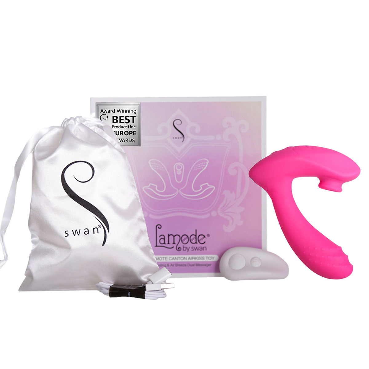 Lamode by Swan Vibrating &amp; Airkiss Toy – Magenta