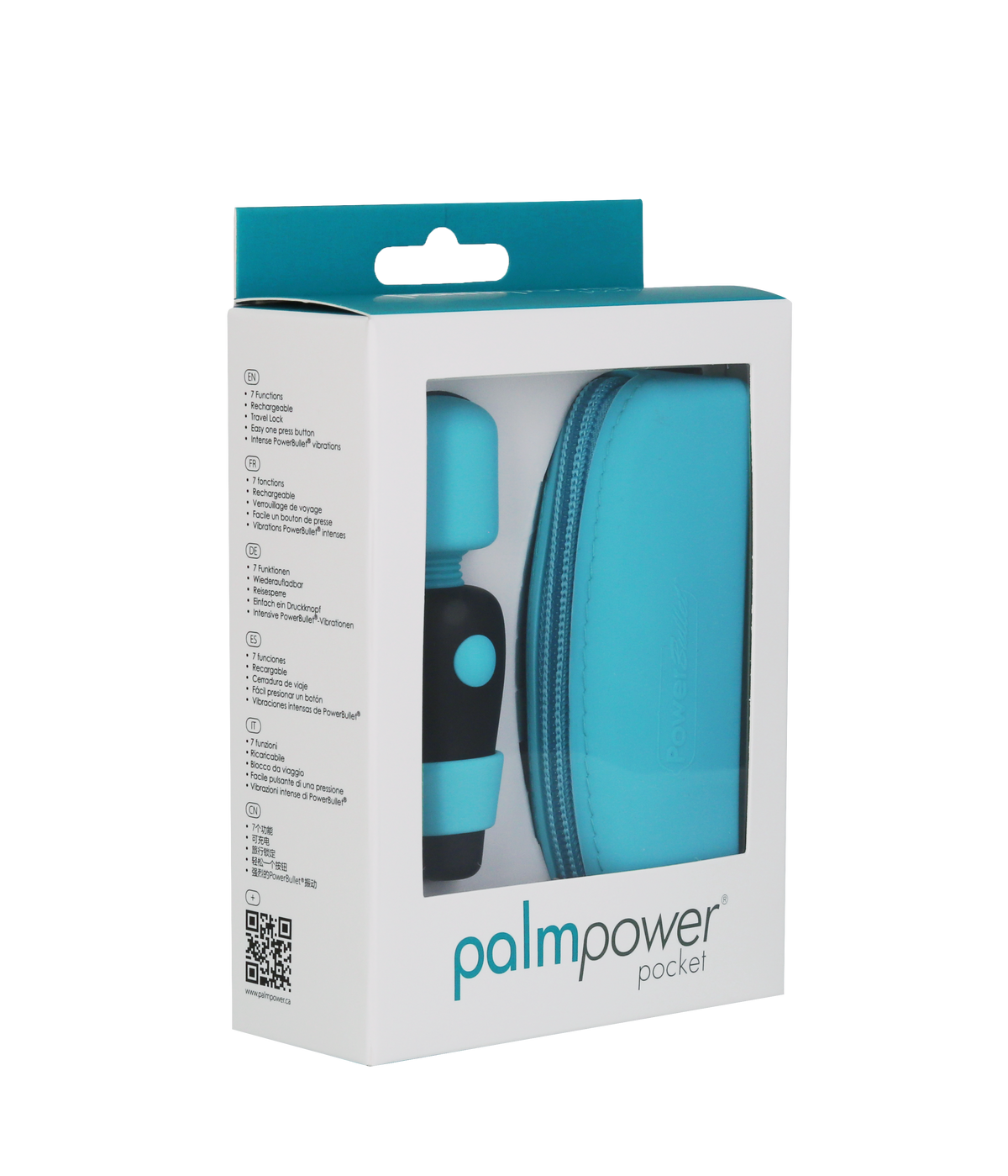 PalmPower Pocket – Rechargeable Mini Massager – Teal