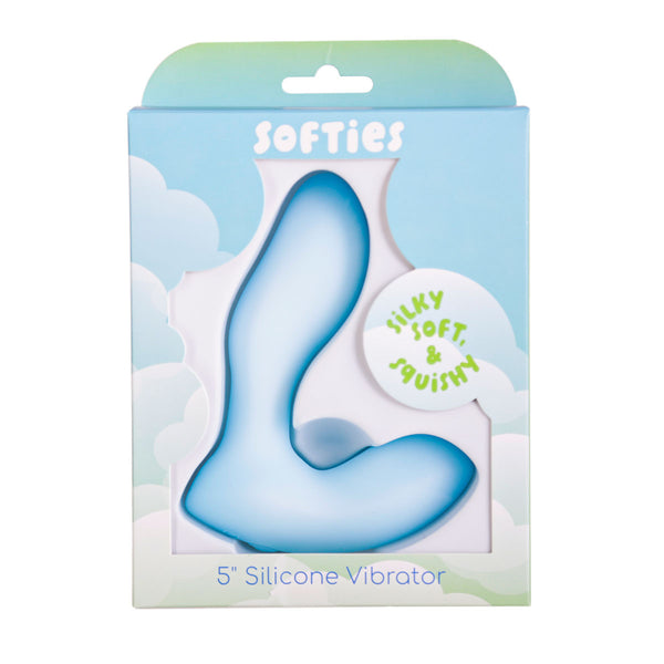 Softies 5” Silicone Vibrator – Blue