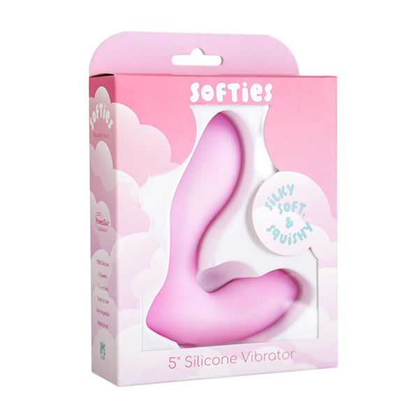 Softies 5” Silicone Vibrator – Pink