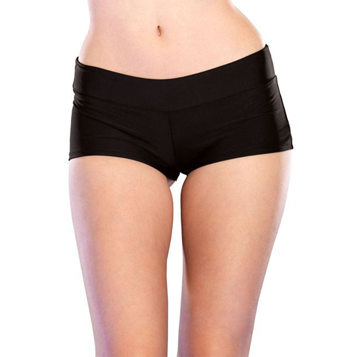 Leg Avenue Seamless Boy Shorts – One Size Fits Most - Black