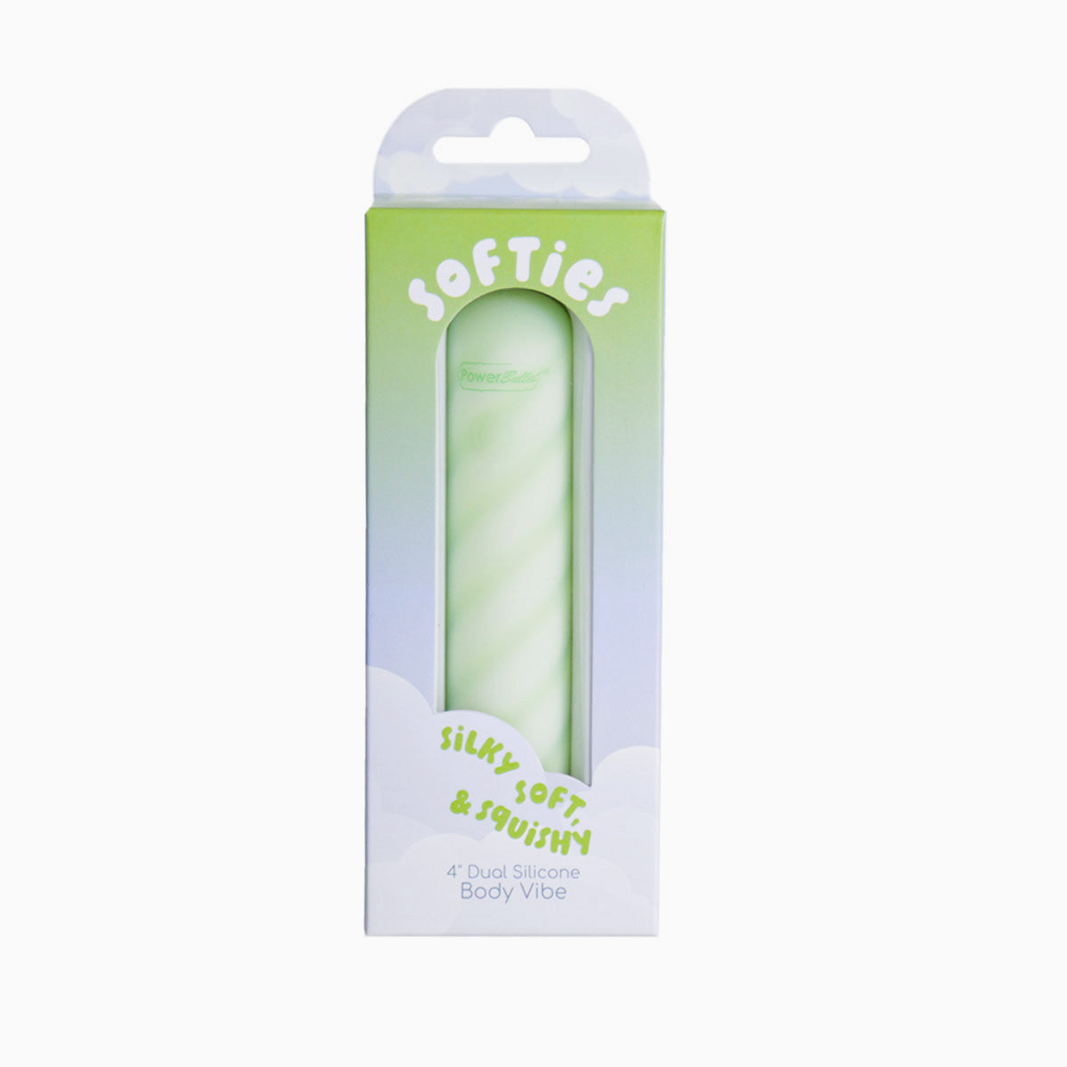 Softies 4” Dual Silicone Body Vibe – Green