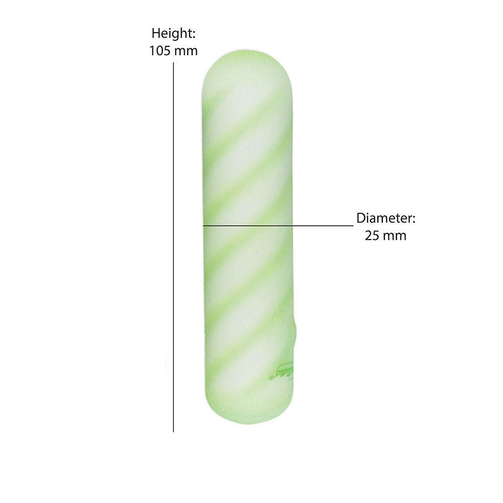 Softies 4” Dual Silicone Body Vibe – Green