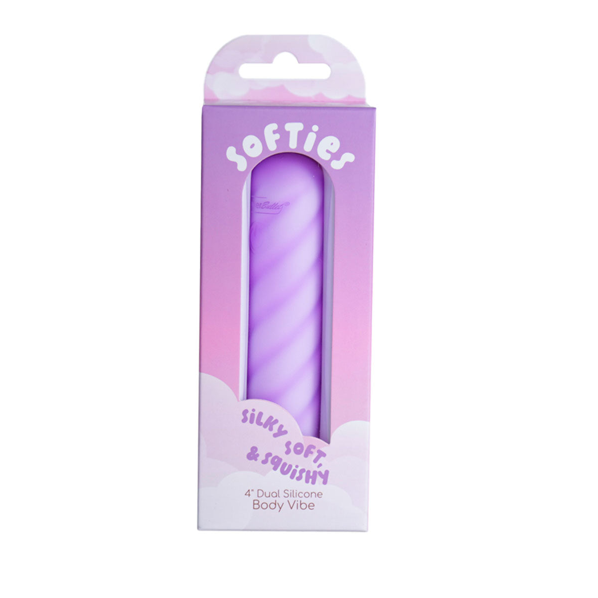 Softies 4” Dual Silicone Body Vibe – Purple