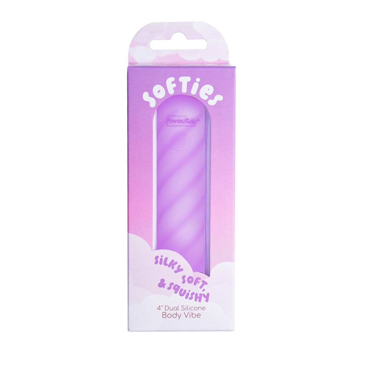 Softies 4” Dual Silicone Body Vibe – Purple