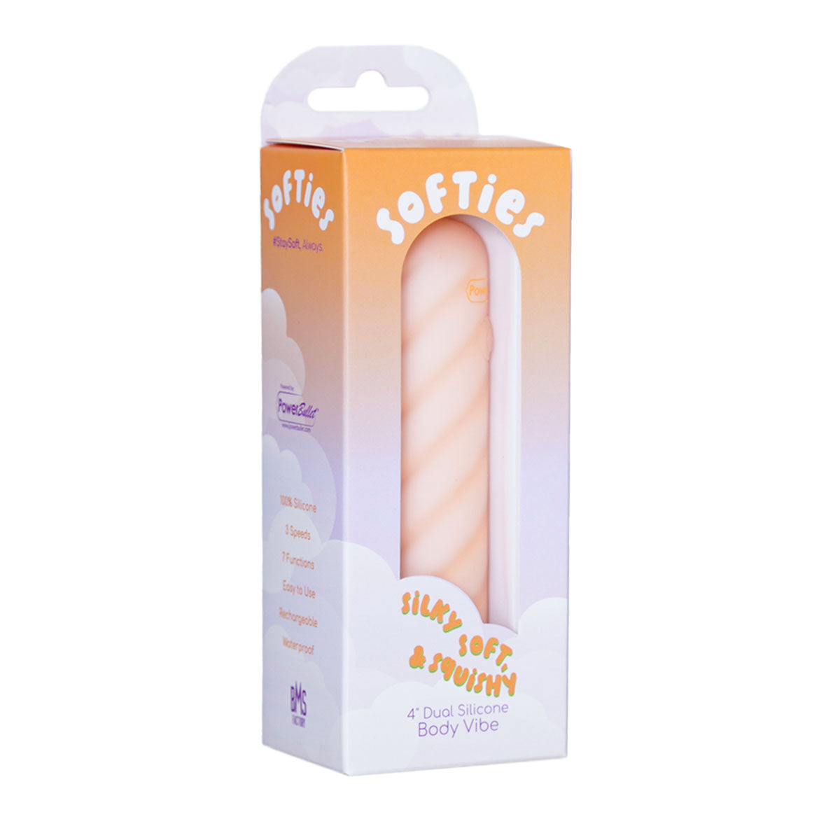 Softies 4” Dual Silicone Body Vibe – Orange