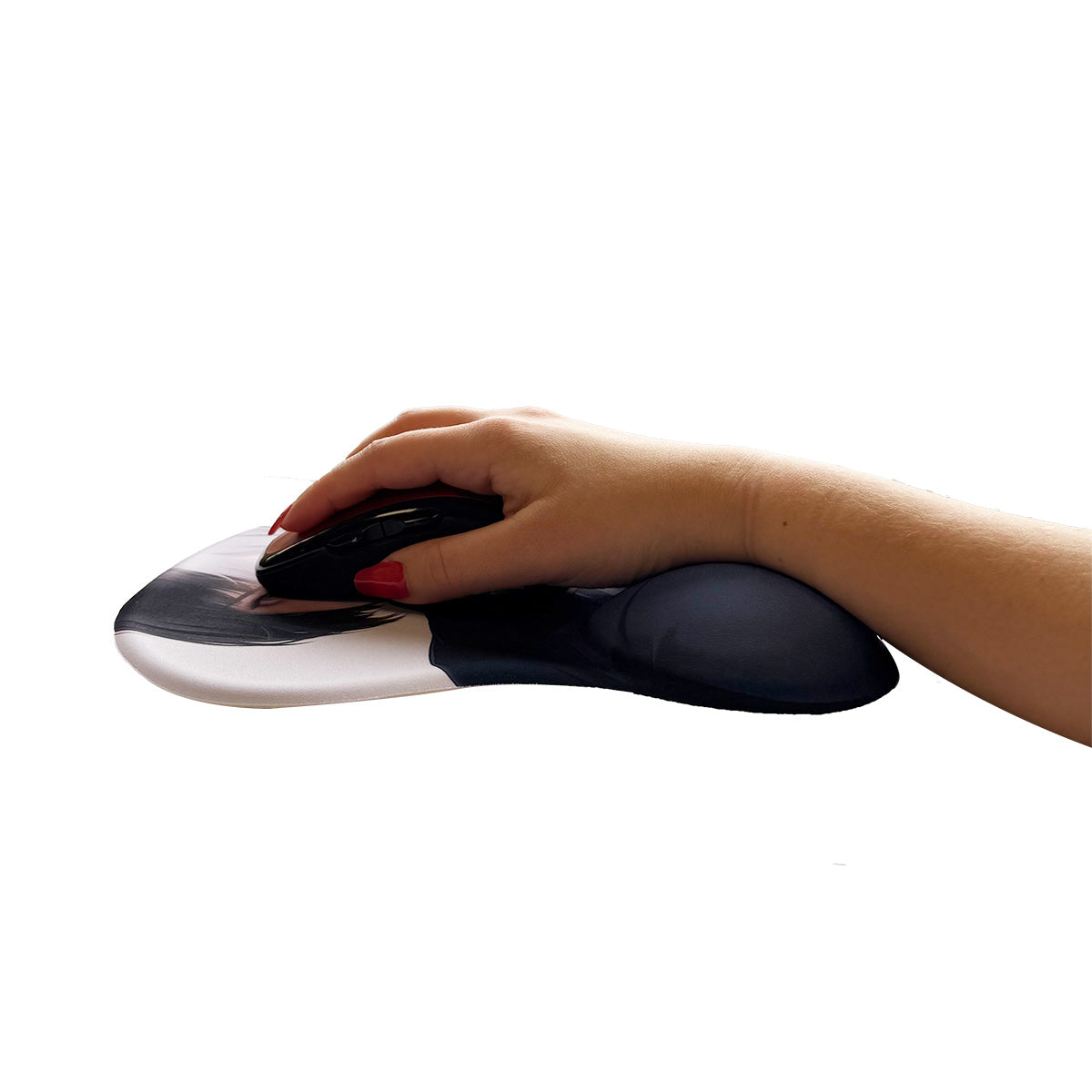 Anime Mouse Pad – Half Brunette Half Grey Haired Shirt and Tie