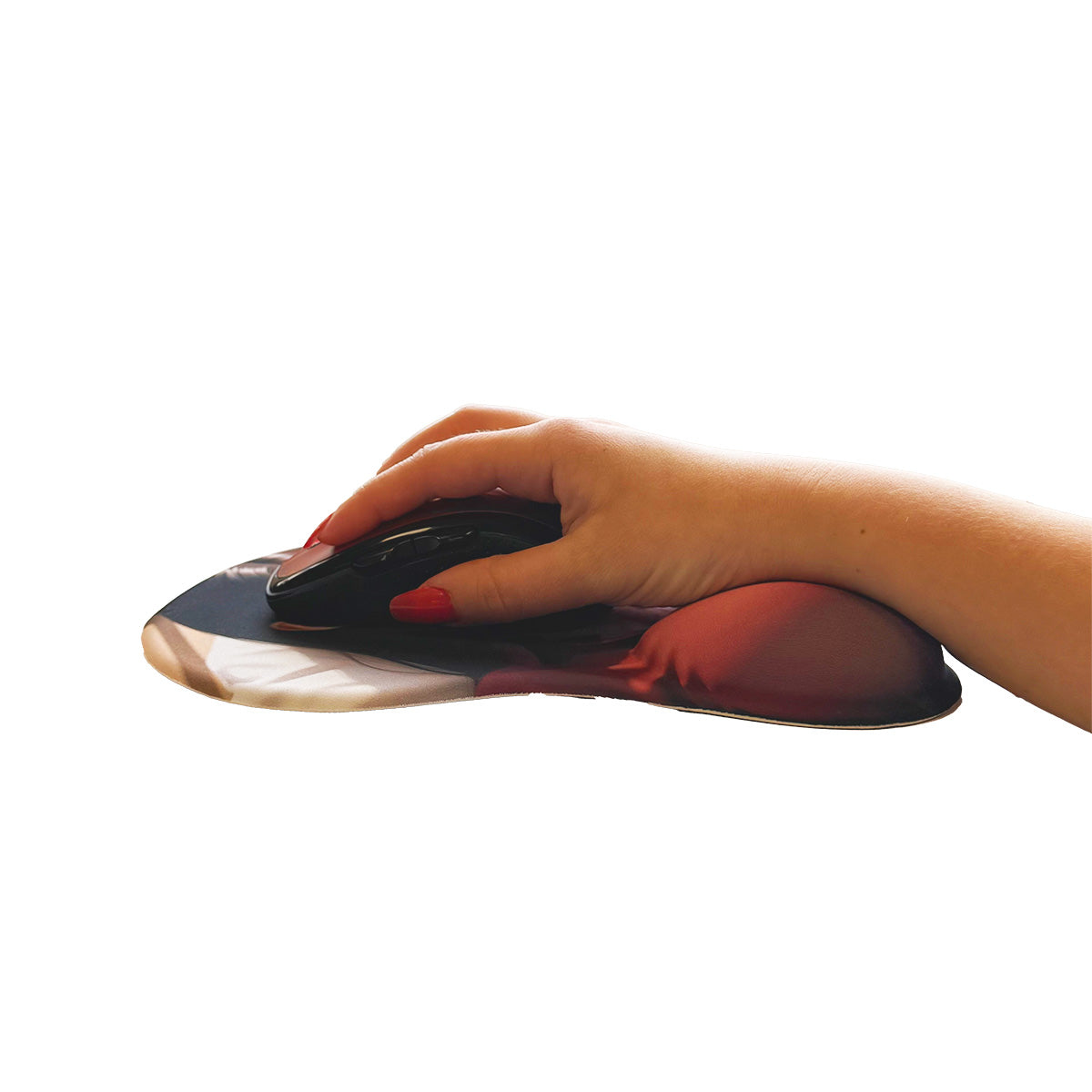Anime Mouse Pad – Brunette Burgundy Blouse
