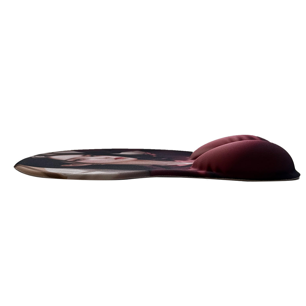 Anime Mouse Pad – Brunette Burgundy Blouse