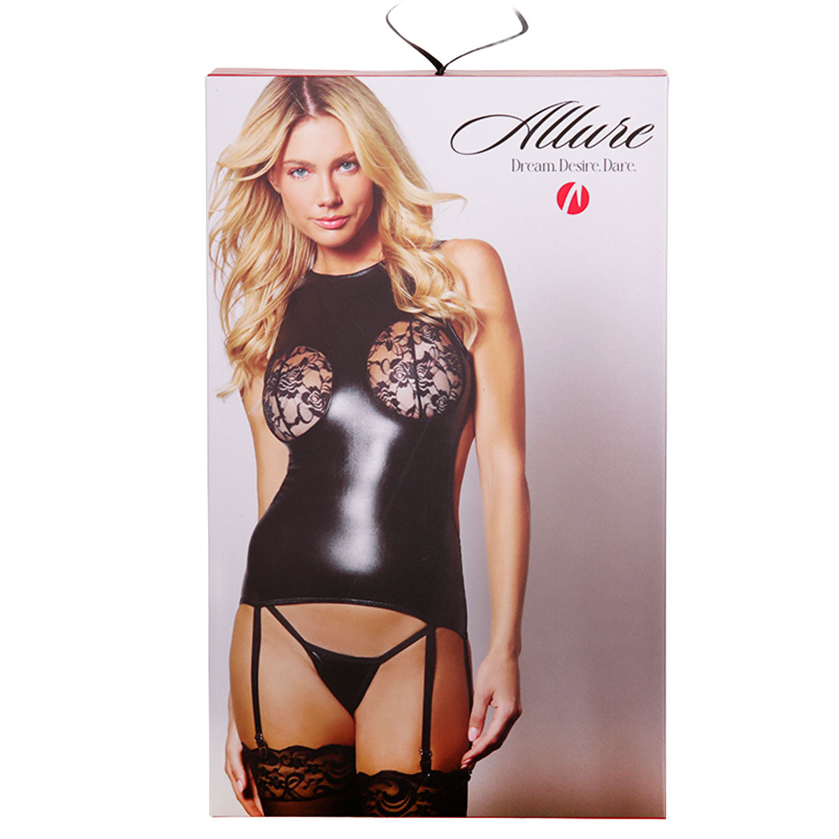 Allure Wet Look The Follow Me Corset  – SM