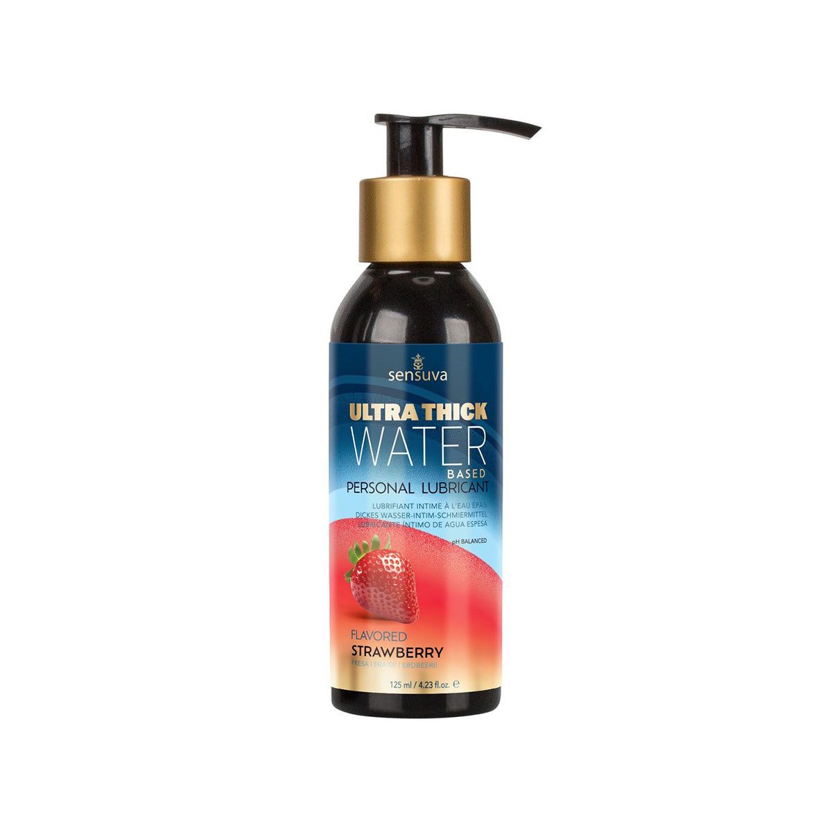 Sensuva Ultra-Thick Water-Based – Personal Moisturizer - Strawberry -  4.2 oz