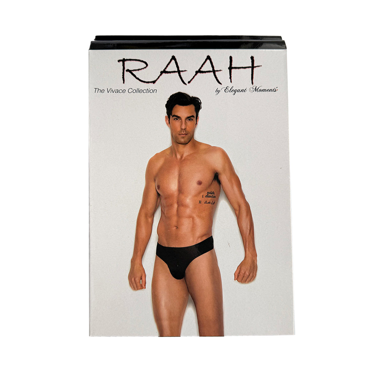 Elegant Moments – The Vivace Collection Raah – Thong Back Brief – Black – L/XL