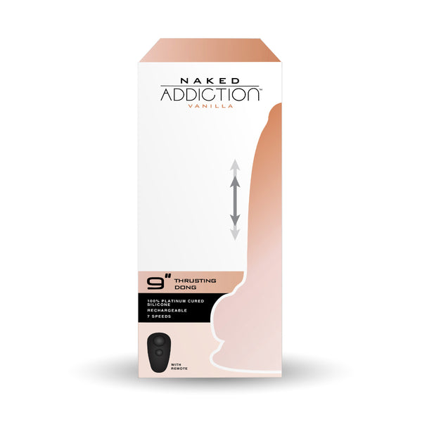 Naked Addiction Naked Addiction 9 Thrusting Dong with Remote - Vanilla | BMS Enterprises Naked Addiction Naked Addiction 9 Thrusting Dong with Remote - Vanilla | BMS Enterprises