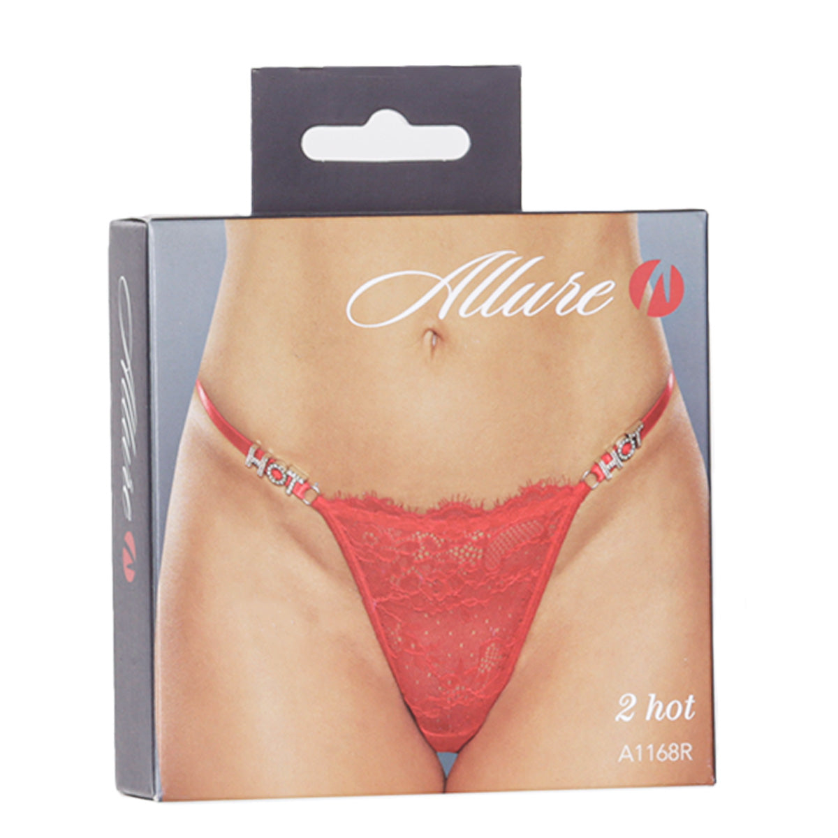 Allure 2 Sexy Thong – Red – One Size Fits Most