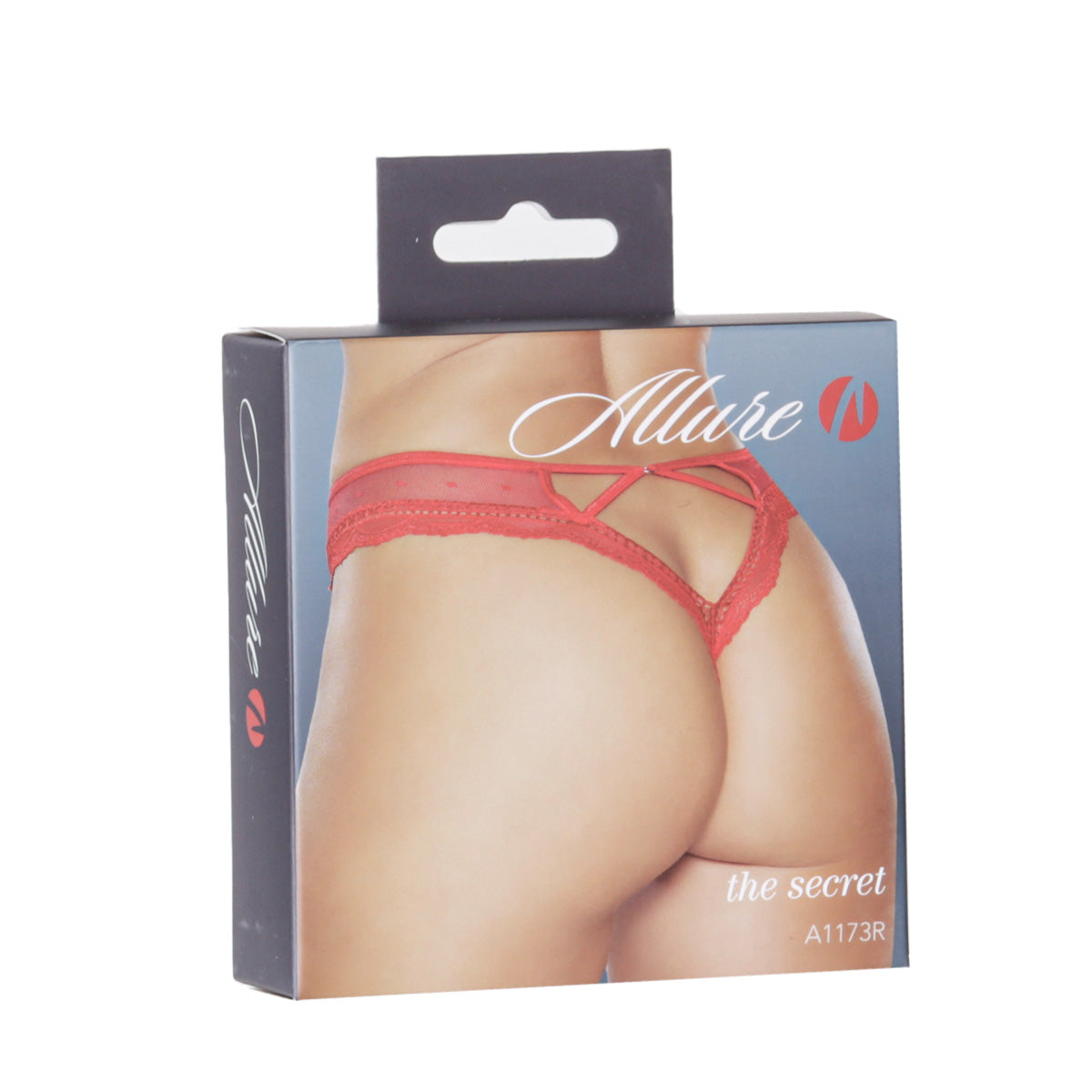 Allure The Secret Thong – Red – One Size Fits Most