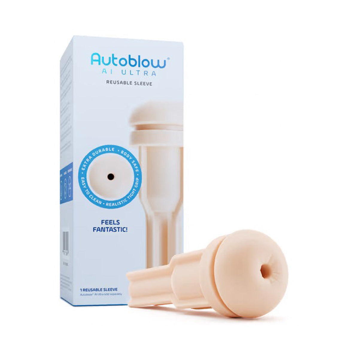 Autoblow AI Ultra Anus Sleeve - Beige - BMS Enterprises Autoblow AI Ultra Anus Sleeve - Beige - BMS Enterprises