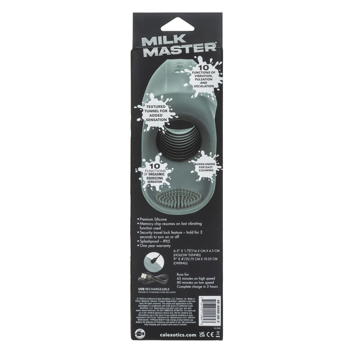 Calexotics® Milk Master – Rechargeable  Squeeze & Please Stroker