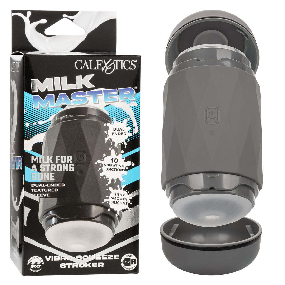 Calexotics® Milk Master Vibro Squeeze Stroker