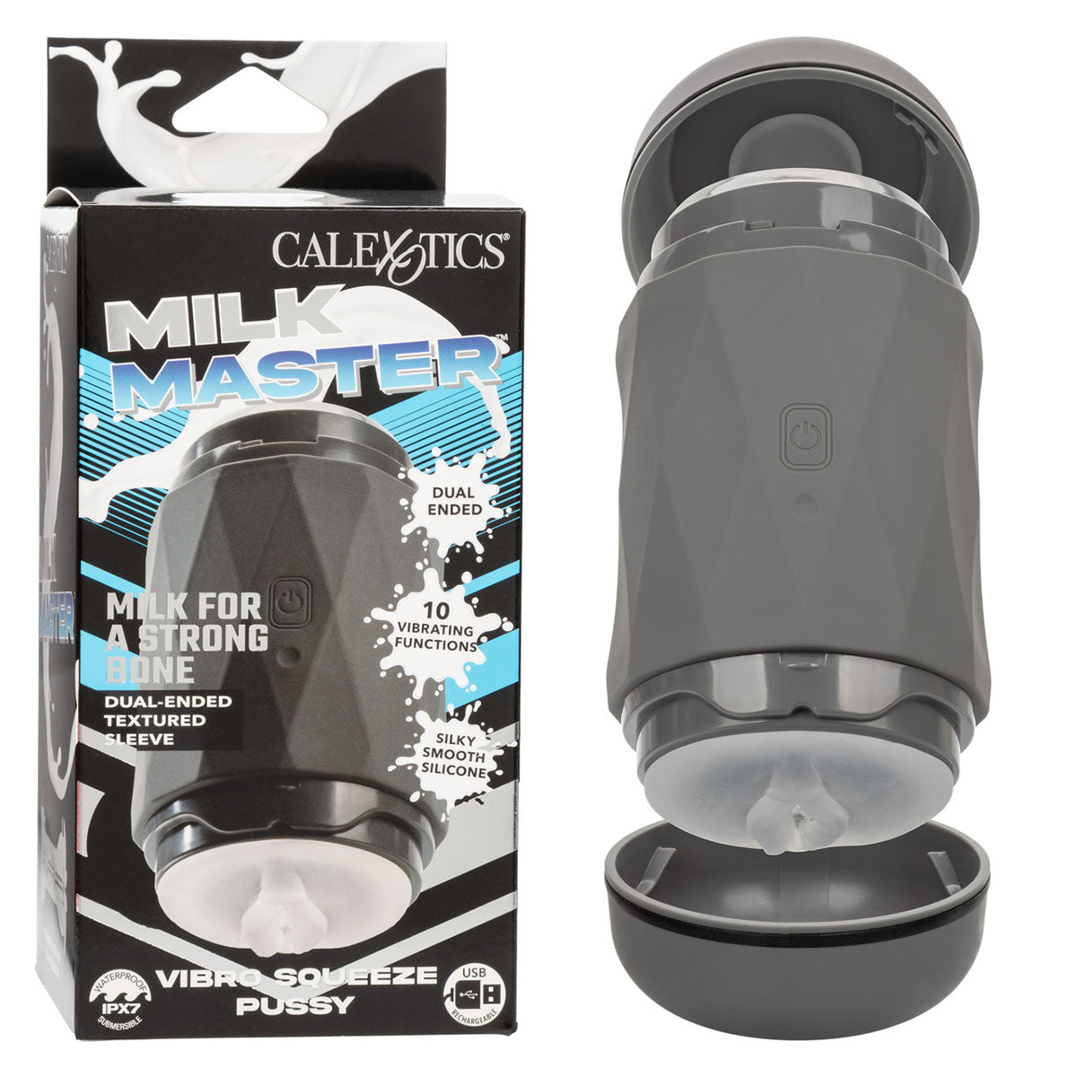 Calexotics® Milk Master Vibro Squeeze Pussy