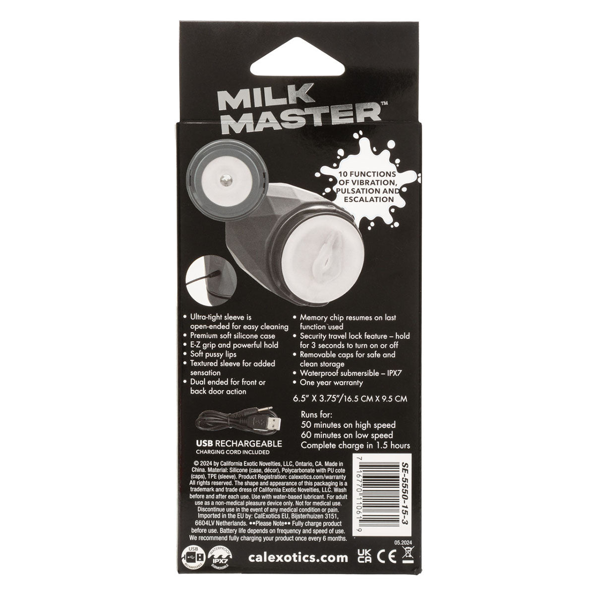 Calexotics® Milk Master Vibro Squeeze Pussy