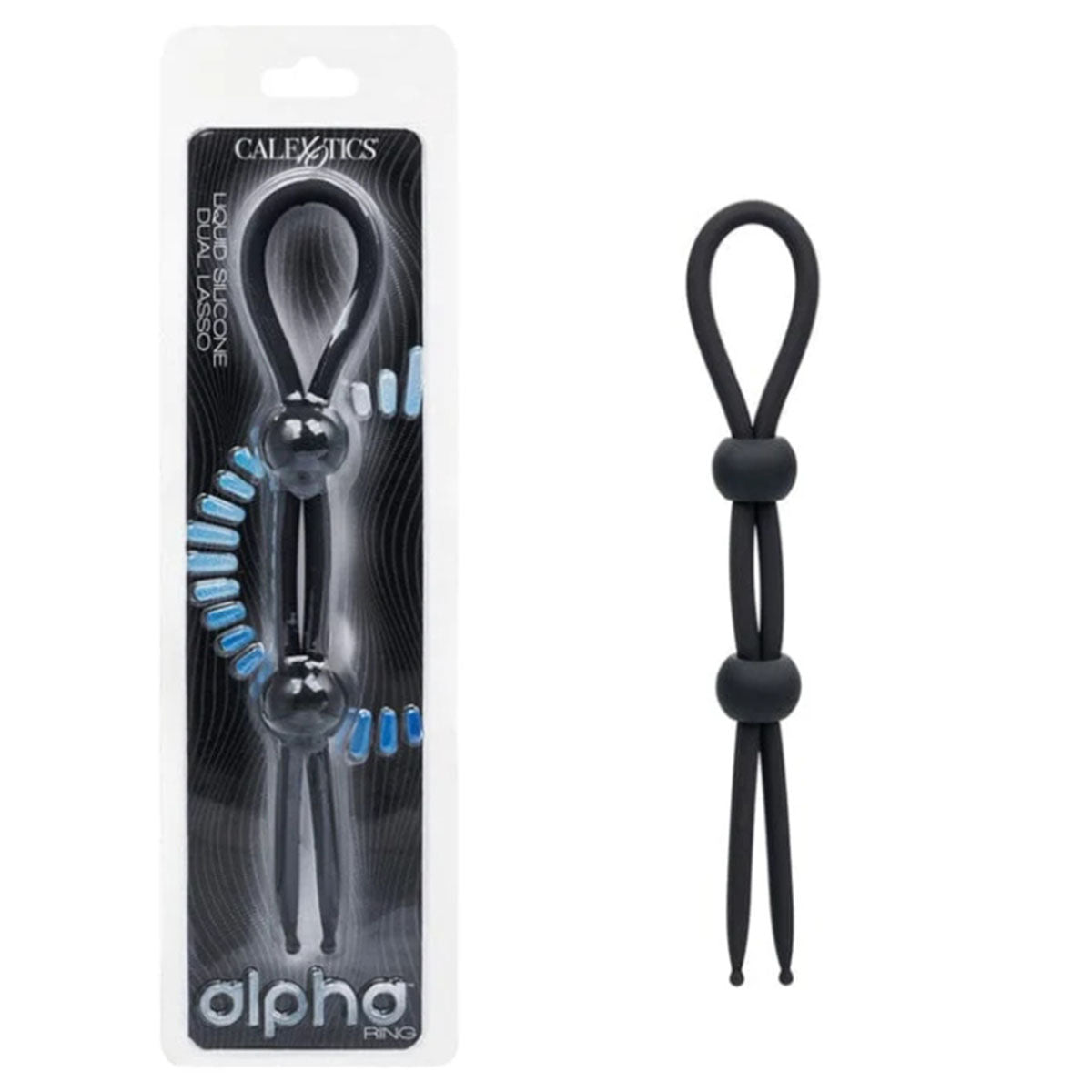 CalExotics® Liquid Silicone Dual Lasso - Black