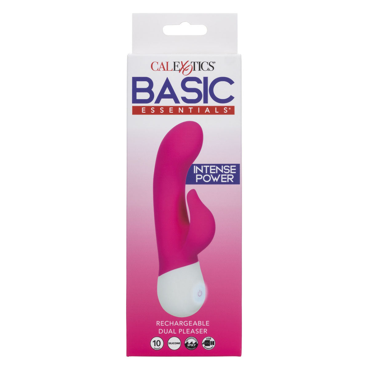 CalExotics® Basic Essentials Liquid Silicone Rechargeable Dual Pleaser