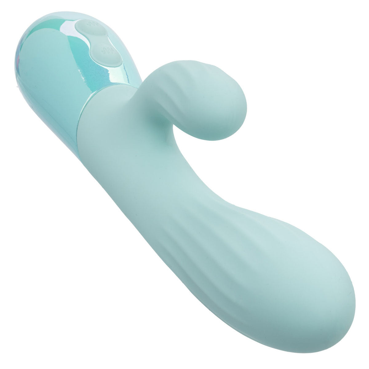 CalExotics® Aura Dual Ripple Vibe – Light Blue